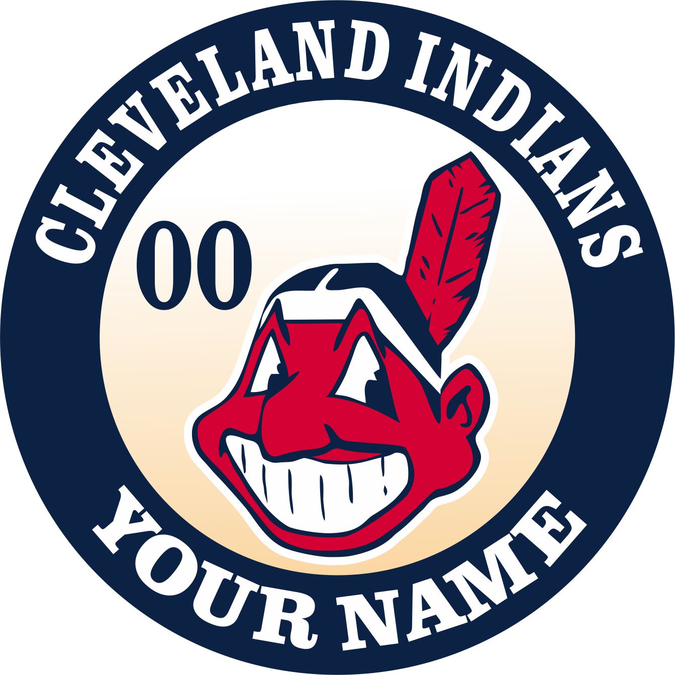 Cleveland Indians Customized Logo vinyl decal